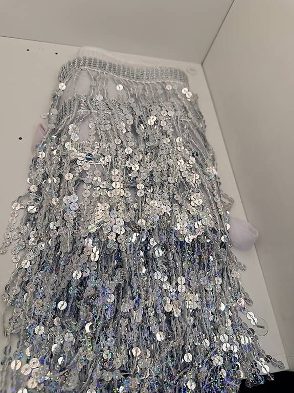 Röcke: Jupe à sequins et franges argentée - Taille S/M – Neu (gemäss Beschreibung) aus Biel/Bienne von secondstore 4