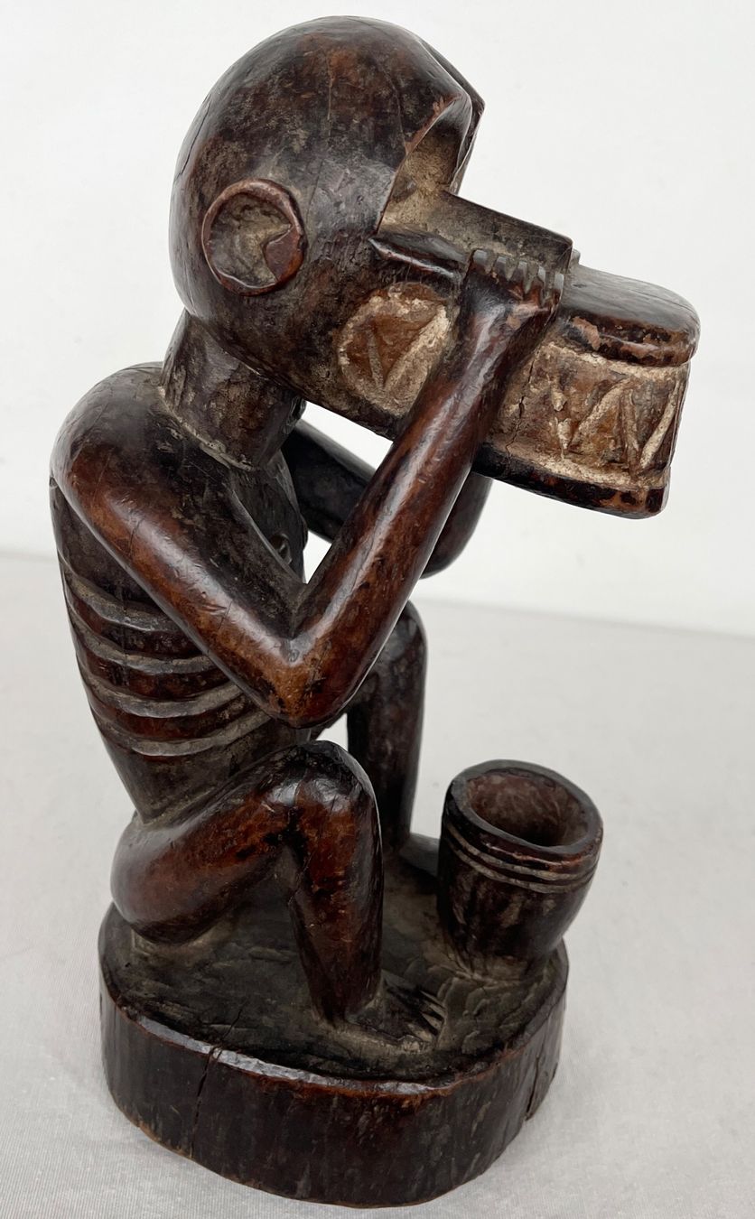 Figuren: ausdrucksstarker alter Baule Affe Elfenbeinküste Höhe 26 cm – Gebraucht aus Rüthi (Rheintal) von Kunsthaus777 8