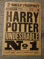 Affiche Harry Potter Daily Prophet Undesirable No 1