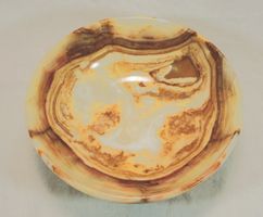 Schale Onyx naturfarben, Stein Schale