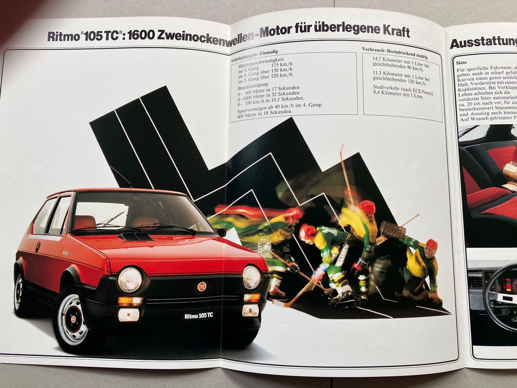 Fiat Autos: Fiat Ritmo 105 TC  - CH-Original Prospekt – Neu (gemäss Beschreibung) aus Malans GR von Chueche427 2