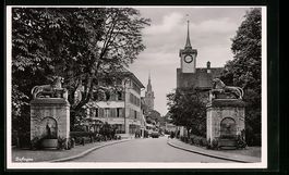 Zofingen, Strassenpartie an den Löwen-S