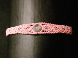 handgemachtes Makramee Armband mit Ozeanjaspis