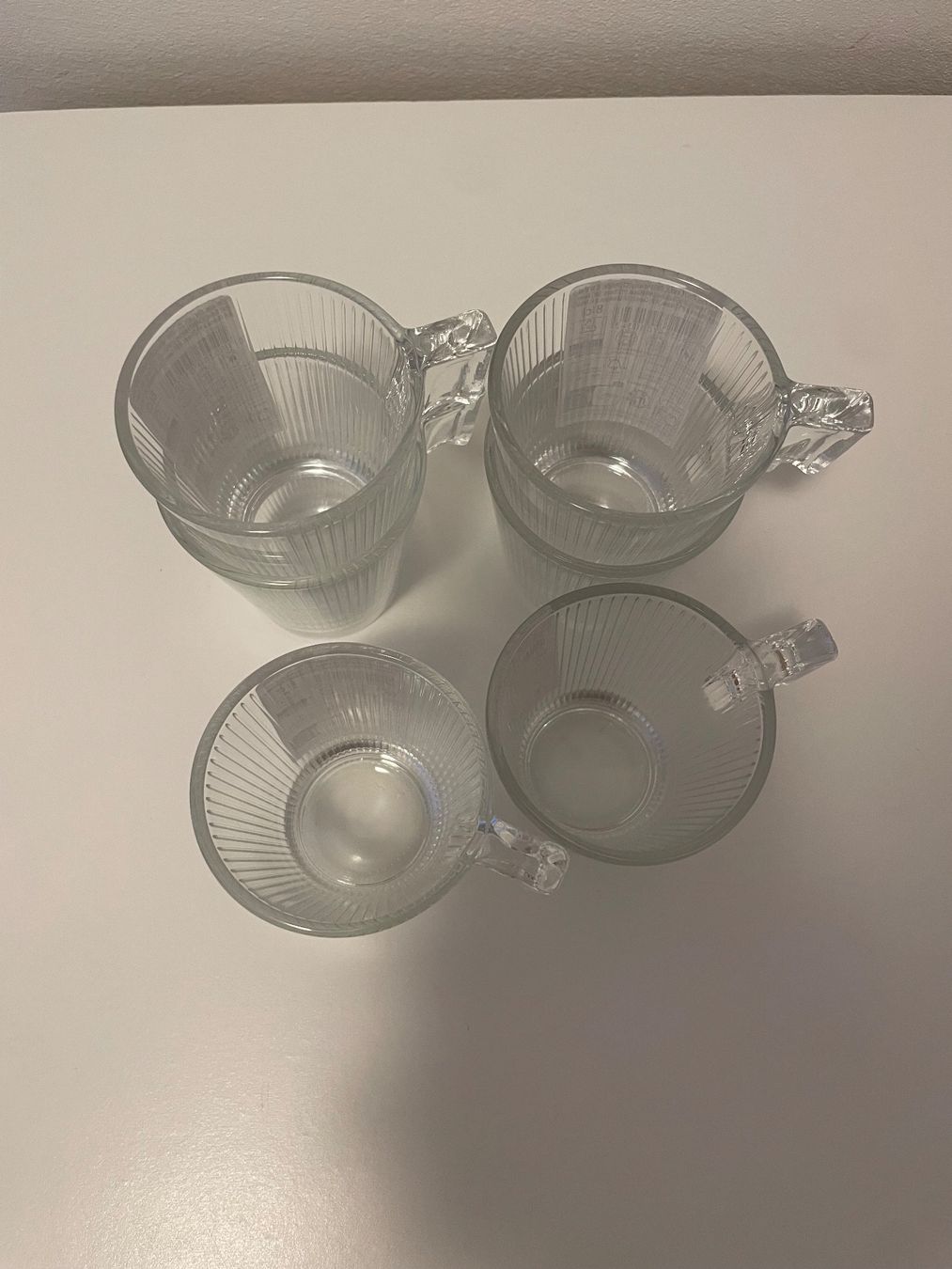 Tassen: 6er Set Glas Tassen, gerippt – Neu (gemäss Beschreibung) aus Niederglatt ZH von ctulimp 2