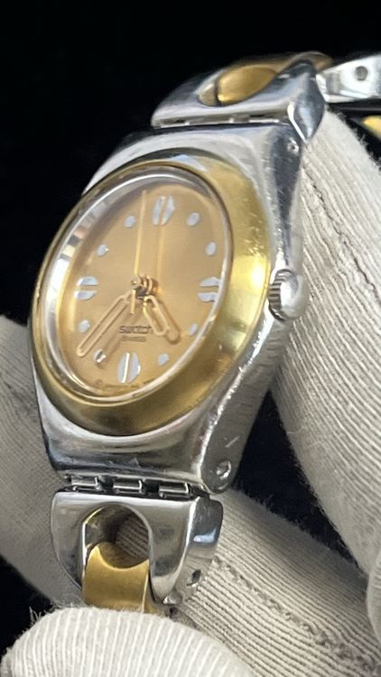 Swatch Montres: Vintage Swatch Damenuhr, Gold/Silber – D'occasion à Grenchen par chththl 3