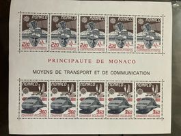 Monaco 1988 Kleinbogen Europa Transport postfrisch