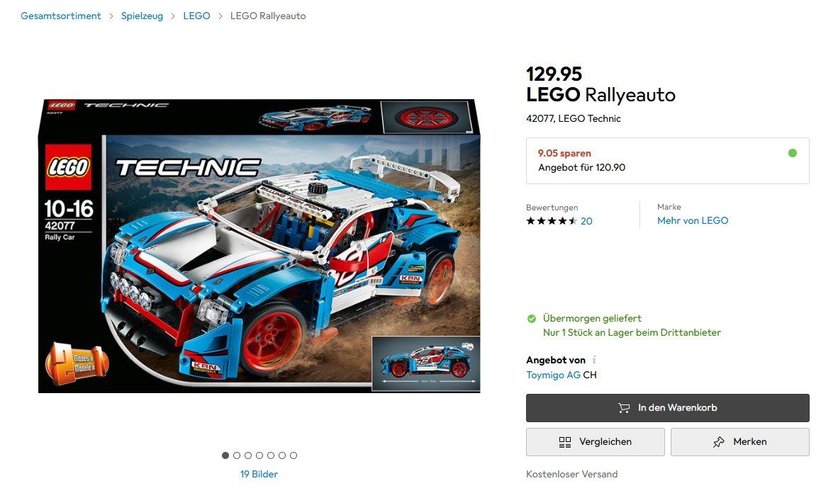 Lego Baukästen: 42077 LEGO Rallyeauto – Gebraucht aus Riedikon von tho_7fry 1