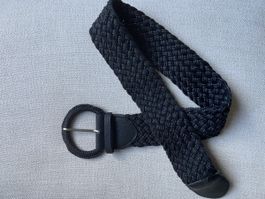 Schwarzer Flechtgürtel, sommer Accessoire!