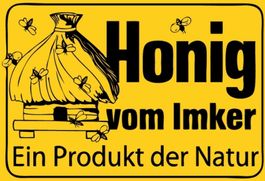 Blechschild-HONIG VOM IMKER-EIN PRODUKT