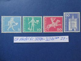 CH 1960/61 Nr. 355RM-363RM postfrisch **