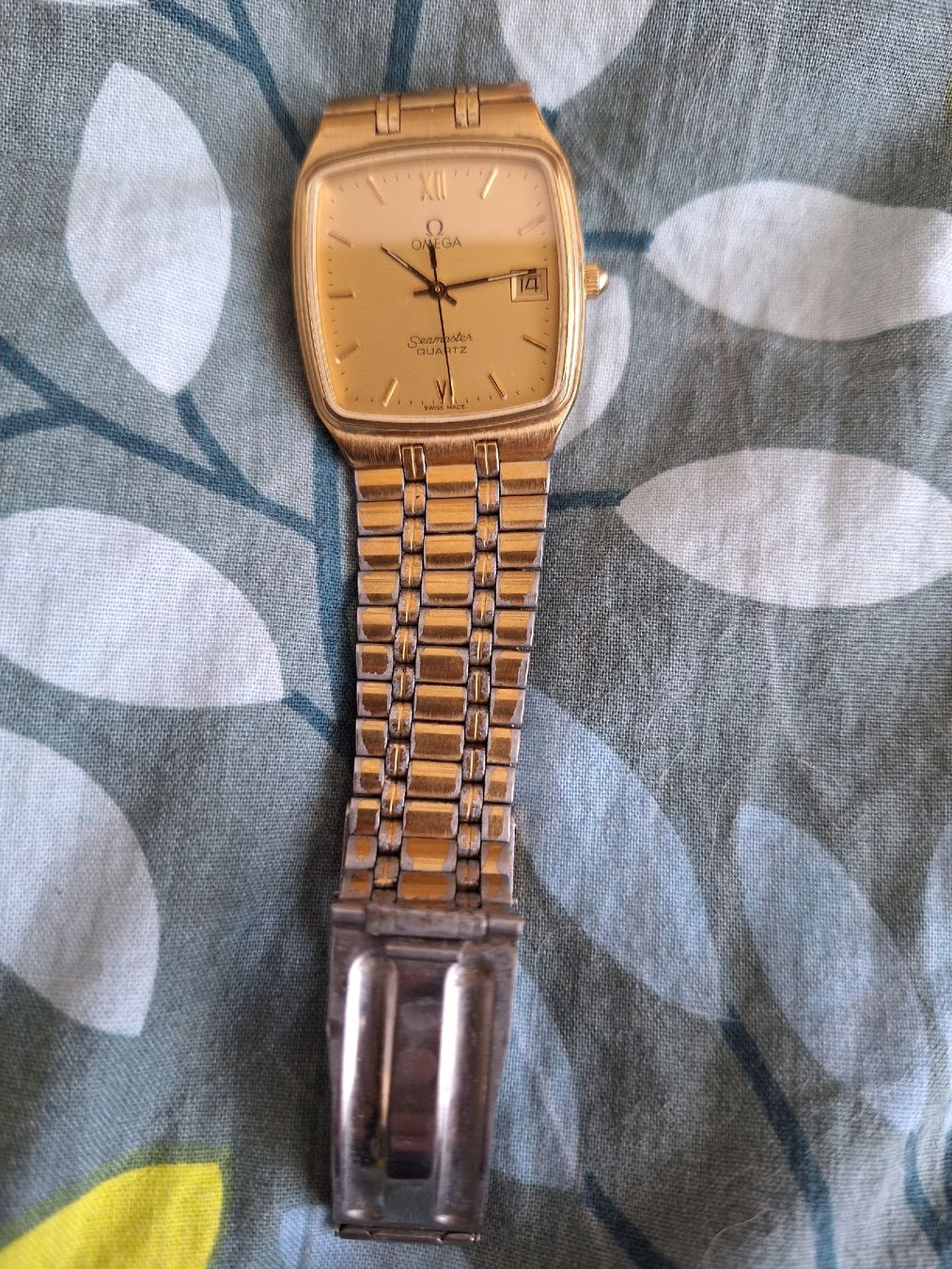 Omega Orologi: Goldfarbige Uhr Omega Seamaster – Usato da Biberist venduto da schnouz33