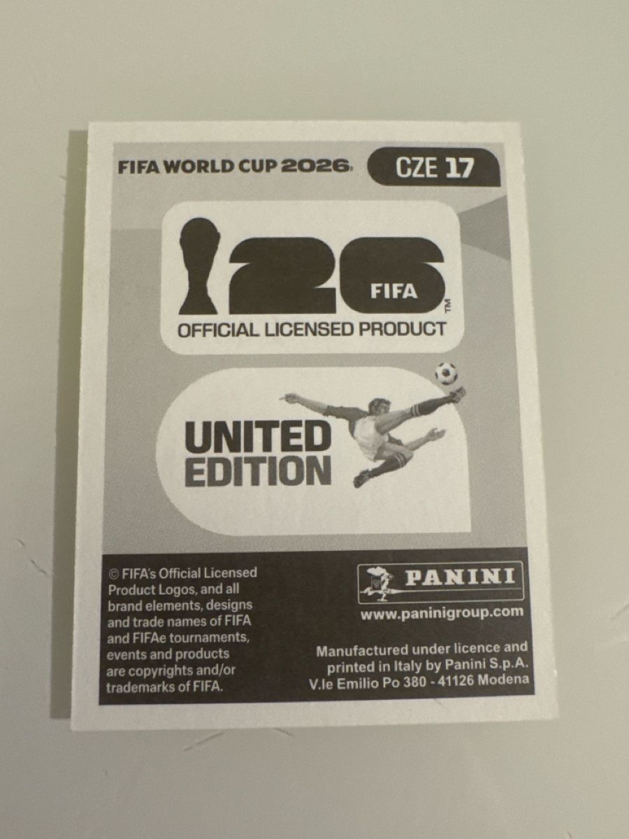 Panini Carte collezionabili: Panini 2026 Tomas Chory CZE17 – Nuovo (secondo la descrizione) da Bern venduto da akl_sy9s 1