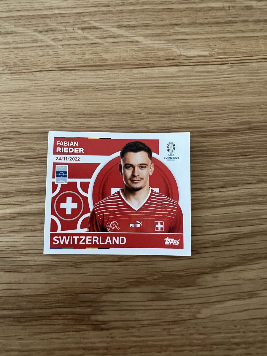 Topps Carte collezionabili: Fabian Rieder (Topps Sticker) – Nuovo (secondo la descrizione) da Olten venduto da fab_75ry
