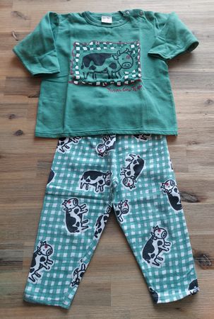 Kinder Set Gr. 86 Kuh-Muster Pullover & Hose von H&M
