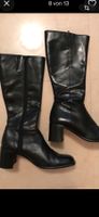 Elegante Stiefel schwarz echt Leder Gr. 38 w. NEU