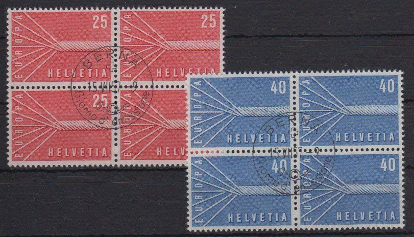 Schweiz EUROPA 1957 - 4er ET italienisch | Acheter sur Ricardo