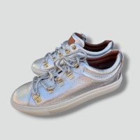 Bally Switzerland silver designer shoes