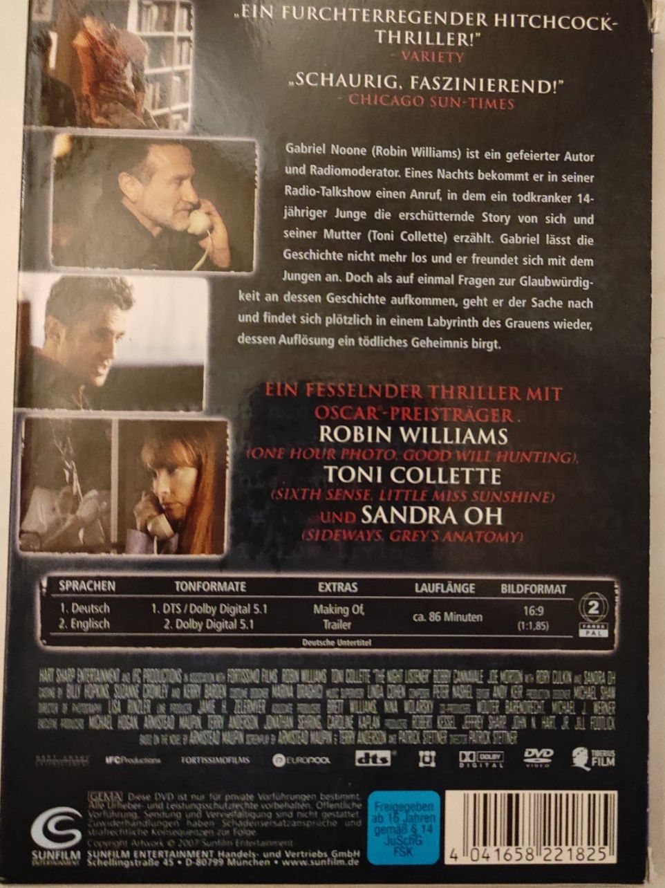 Tutti i DVDs: The Night Listener - DVD im Schuber – Usato da Winterthur venduto da Blacknero 1