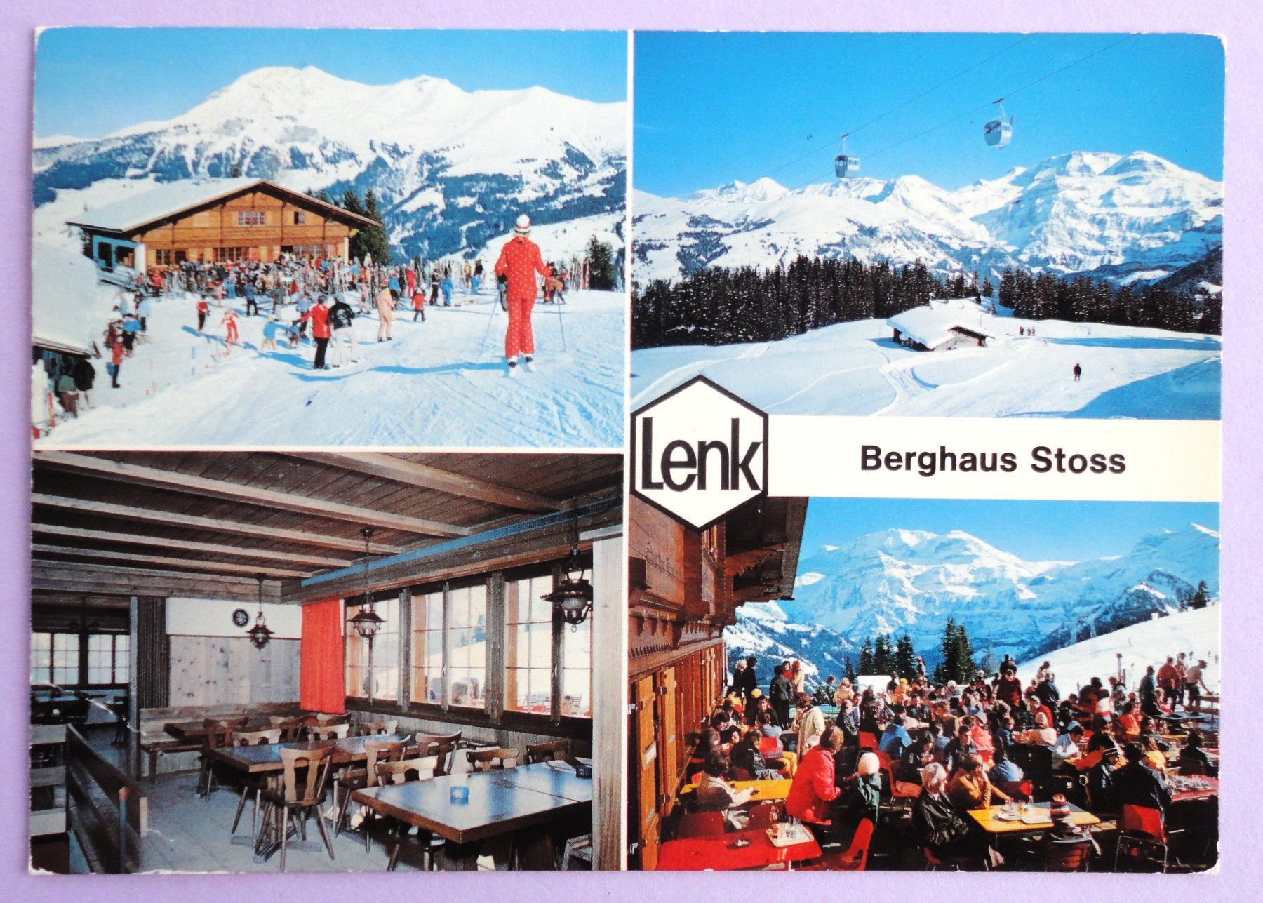 Cartoline postali: Lenk, B.O., Berghaus Stoss – Difettoso da Fétigny venduto da Billy2miny