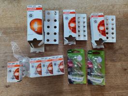 Autolampen Set Osram Philips H7 W5W C5W P21W
