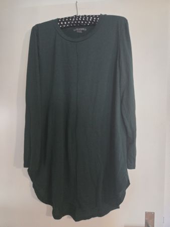 Dunkelgrünes Tunika-Shirt, Gr. 40/42