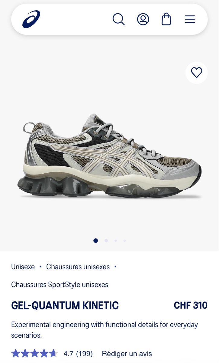 Asics Scarpe da uomo: ASICS GEL-QUANTUM KINETIC NEUVE – Nuovo (secondo la descrizione) da Moutier venduto da CaatSerra
