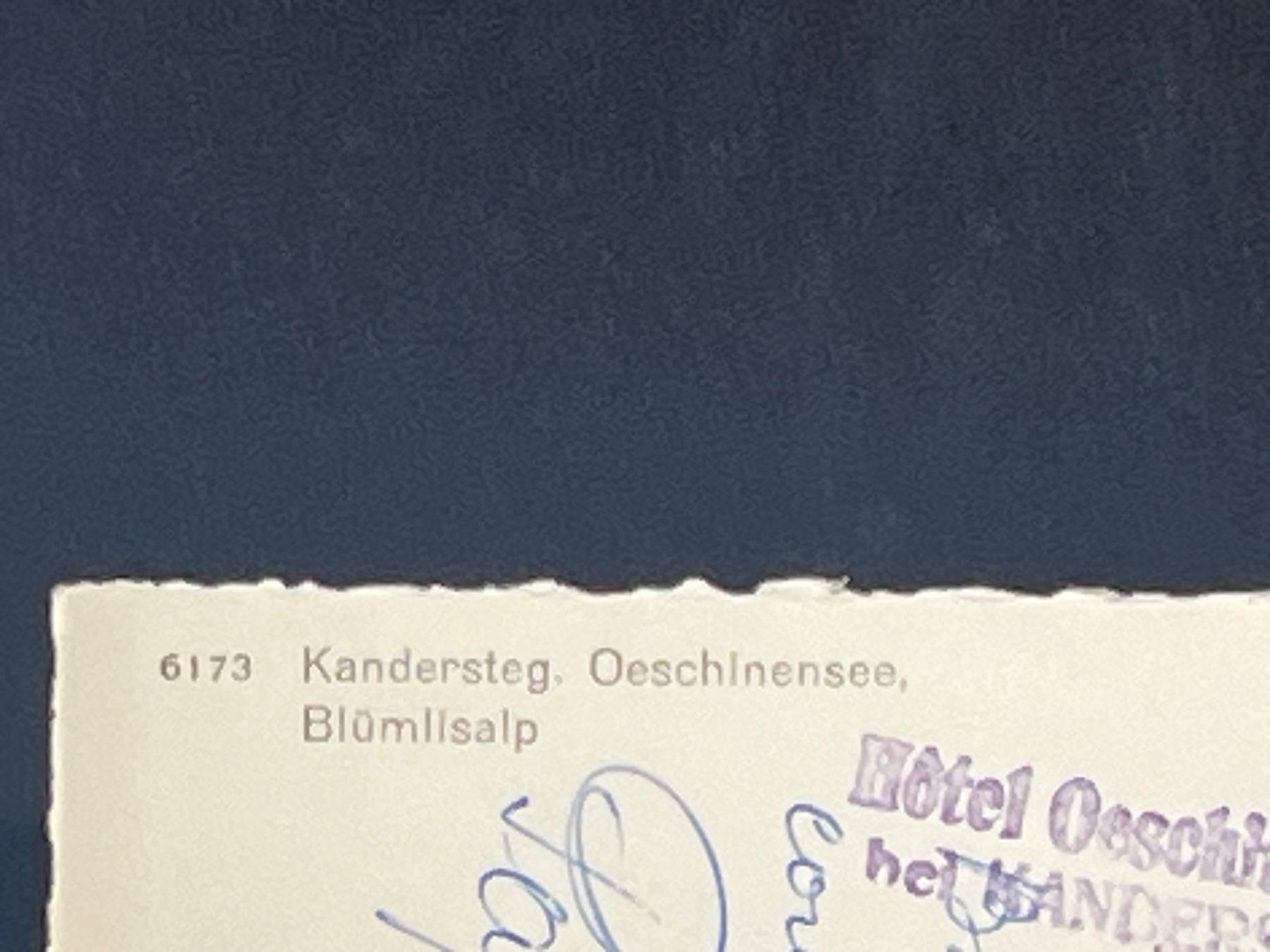 Cartoline postali: Kandersteg, Oeschinensee, Blümlisalp – Usato da Widnau venduto da Brusi9 2
