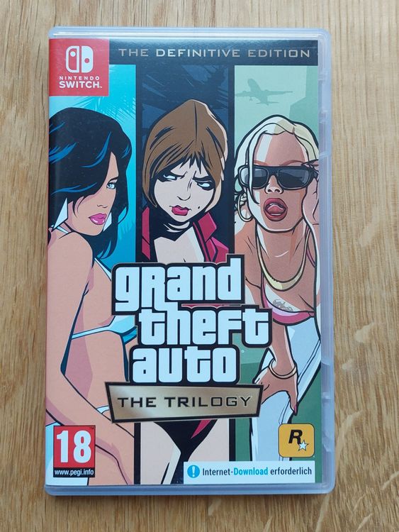 Grand Theft Auto GTA Trilogy Switch Definitive Edition 18+ (Gebraucht ...