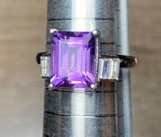 Amethyst Ring 💎✨ 925 Silber vergoldet  S165