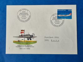 Ersttagsbrief 1972 50 Jahre Int. Luftpostverkehr 1.6.1972