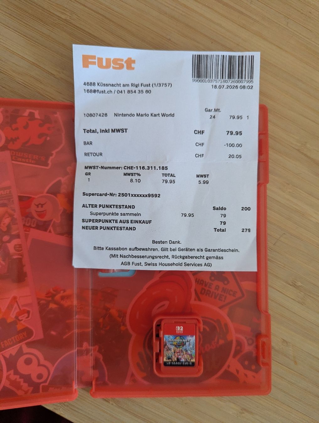 Nintendo Jeux: Mario Kart World für Switch 2 – Neuf (Voir description) à Büren an der Aare par Meee3 1
