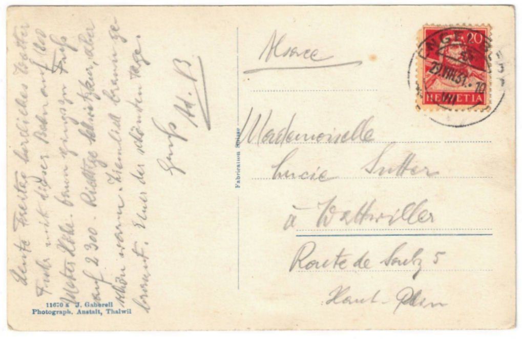 Cartoline postali: Engelberg - Luftseilbahn Gerschnialp--Trübsee – Usato da Binningen venduto da Mountainrider 1