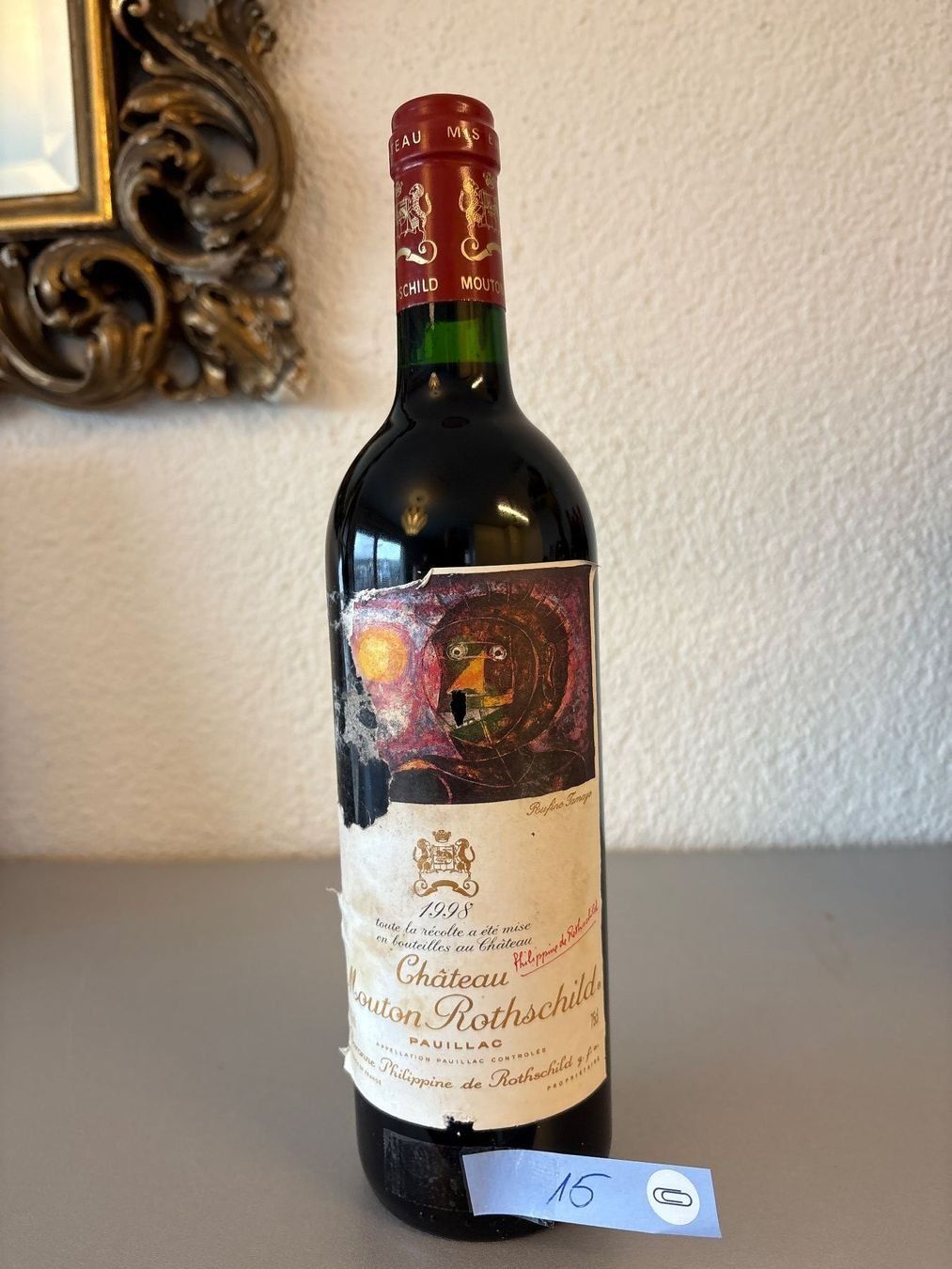 Mouton Rothschild Wein: Mouton Rothschild 1998 – Gebraucht aus Siebnen von Bluenight050189