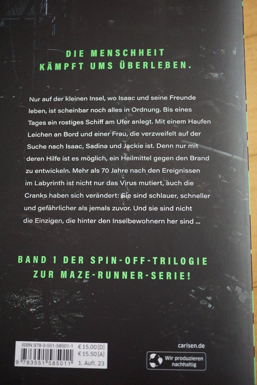 Bücher: * The MAZE CUTTER * James Dashner – Gebraucht aus Hochdorf von Aguadulce 1