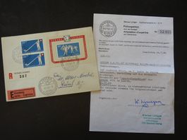 LUNABA R-Beleg mit BL + Zusatzfrankatur nach Zürich, Attest!