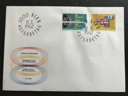 Zst 446/447 Werbemarken I 1967, FDC 13.3.67
