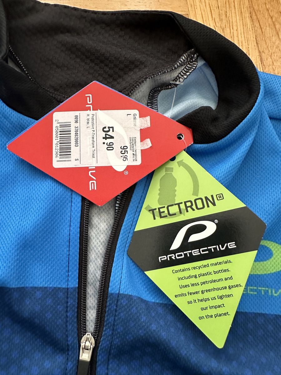 Leibchen & Hosen: Protective P Transform Herren Velotrikot, blau, L – Neu und originalverpackt aus Neuchatel von feta_ze 3