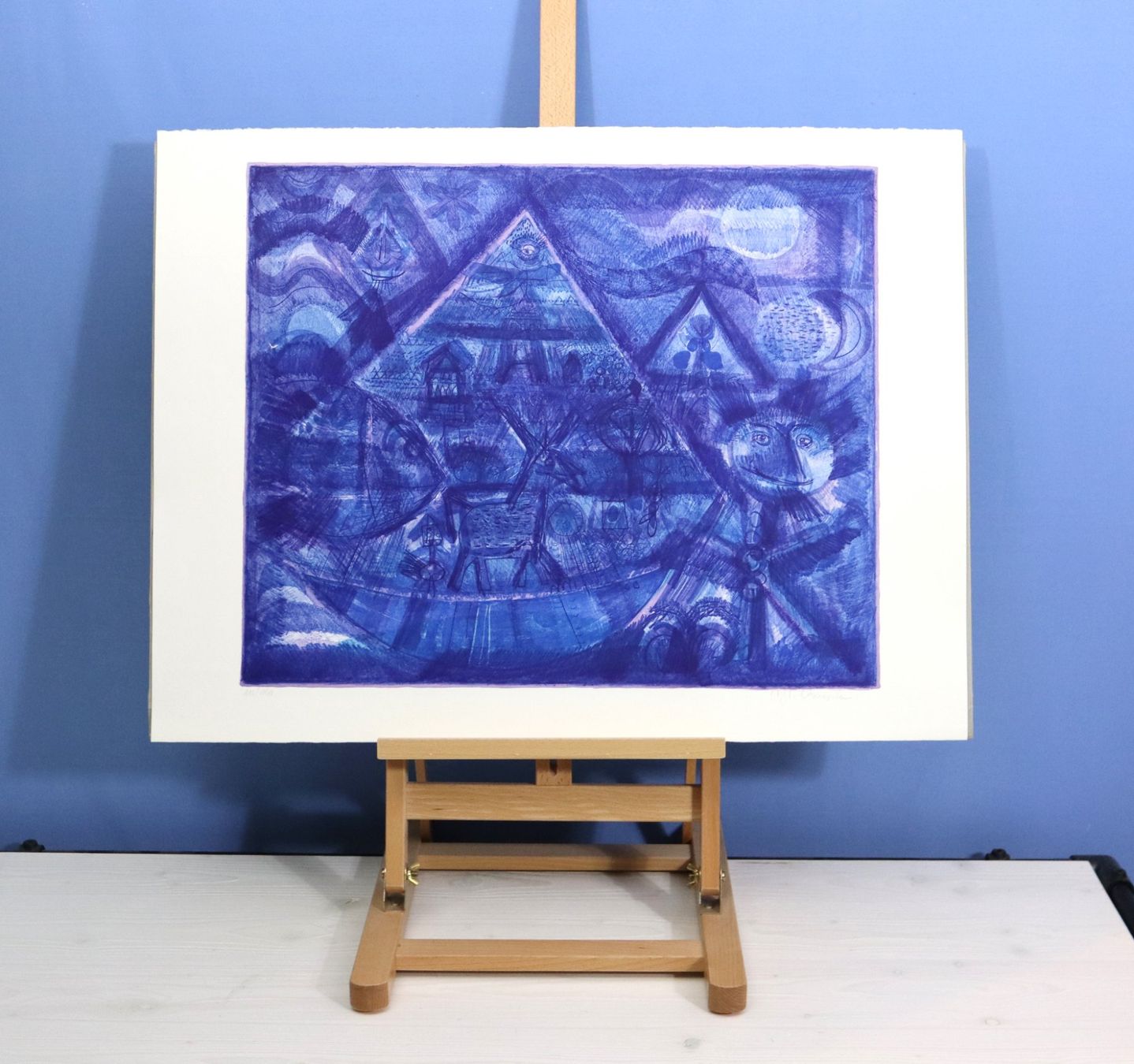 Grafiken & Lithographien: Hans Rudolf Strupler 1935-2015, grosse Farblithographie. – Gebraucht aus Zug von Kunst-Fundgrube 6