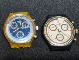 2× Swatch Chrono Defekt – Ersatzteile/Bastler