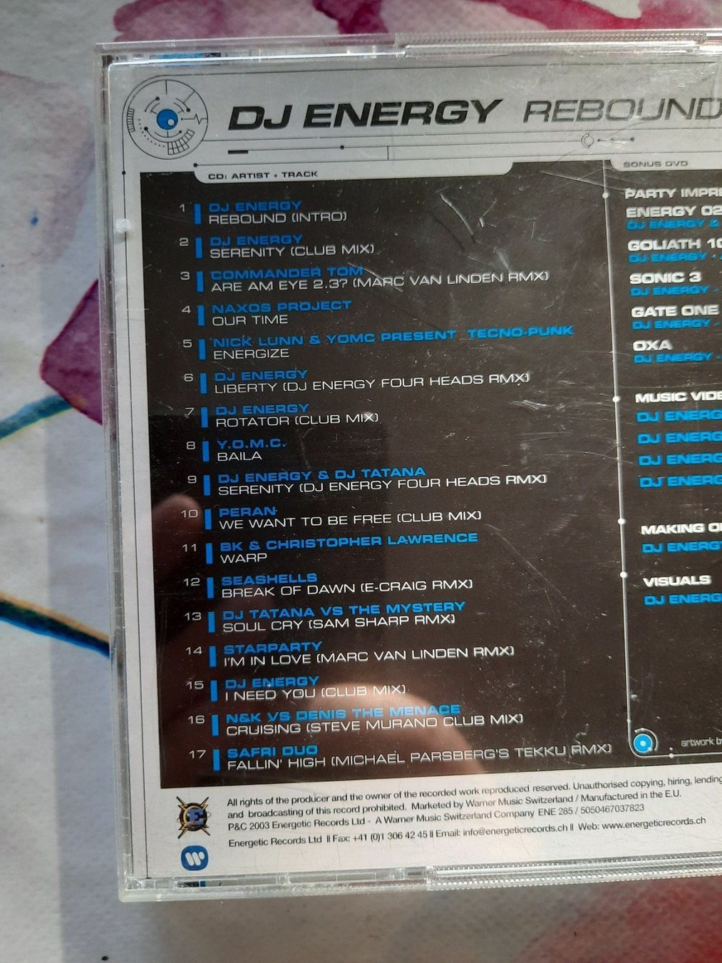CD: CD DJ Energy - Rebound – Usato da Pully venduto da bro_n52j 2