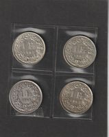 4 x 1 Franken (diverse Jahrgänge)