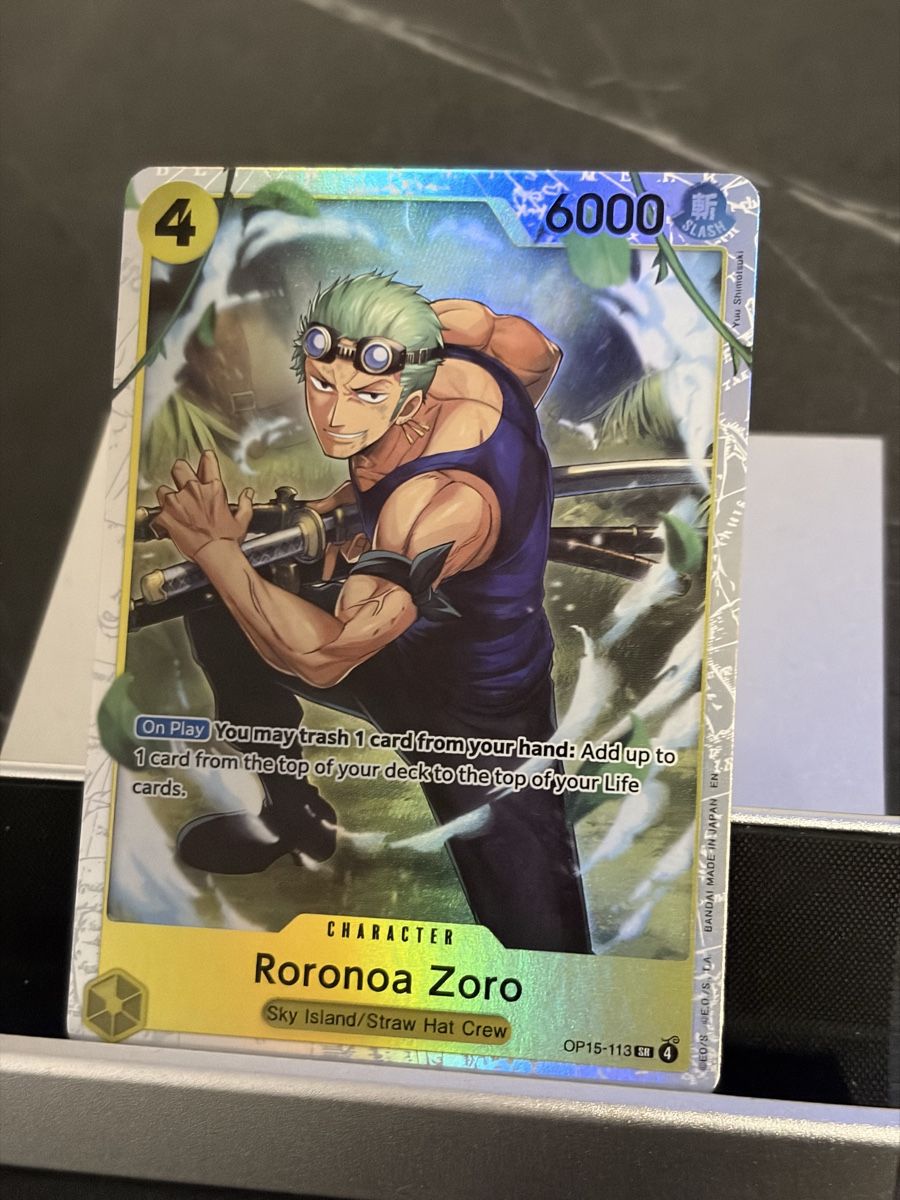 Bandai Carte collezionabili: One Piece OP15-113 Roronoa Zoro, Englisch – Nuovo (secondo la descrizione) da St. Gallen venduto da cambitcg