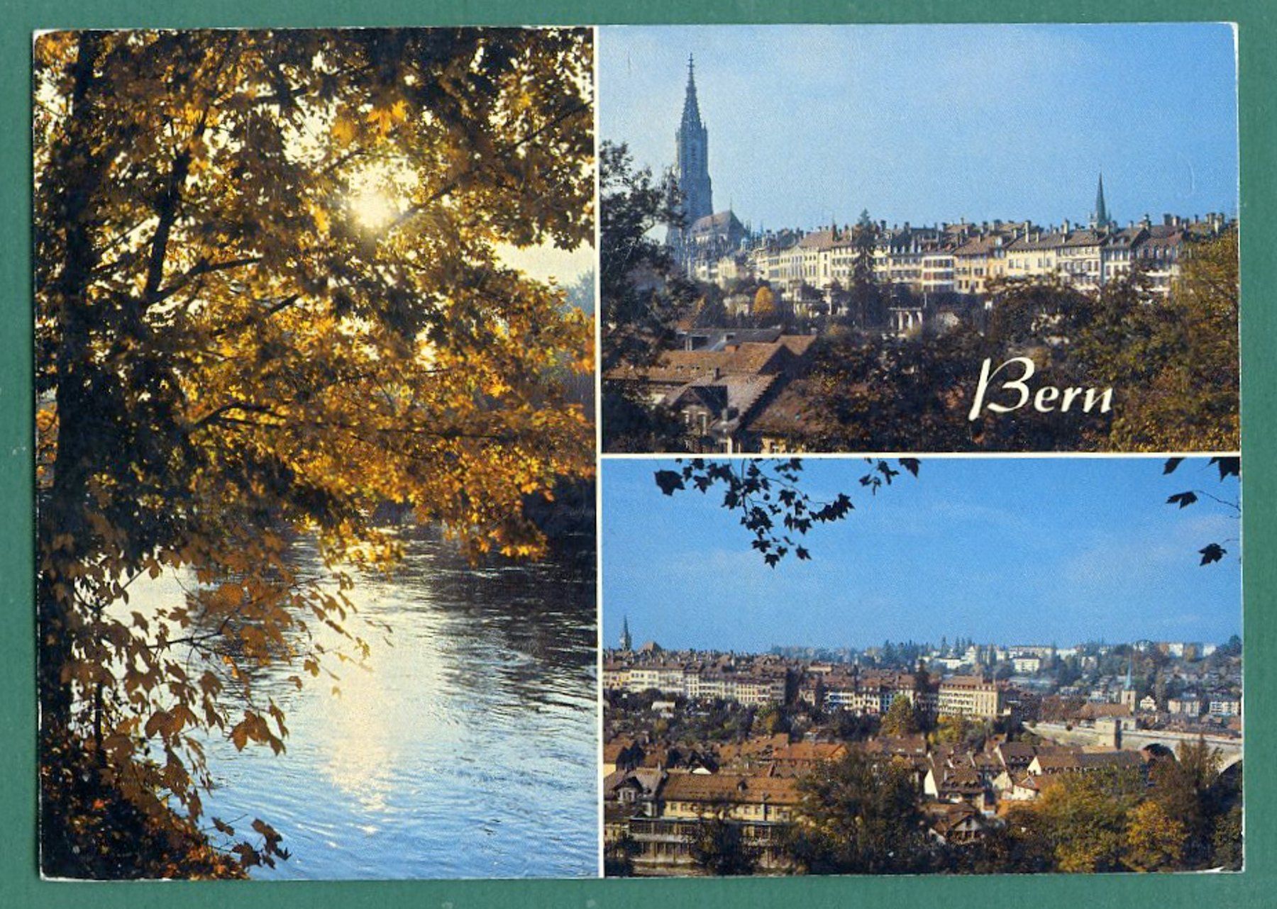 Cartoline postali: Bern, 3 Ansichten, 1991, gelaufen, Grossformat – Usato da Sargans venduto da Hausi1951