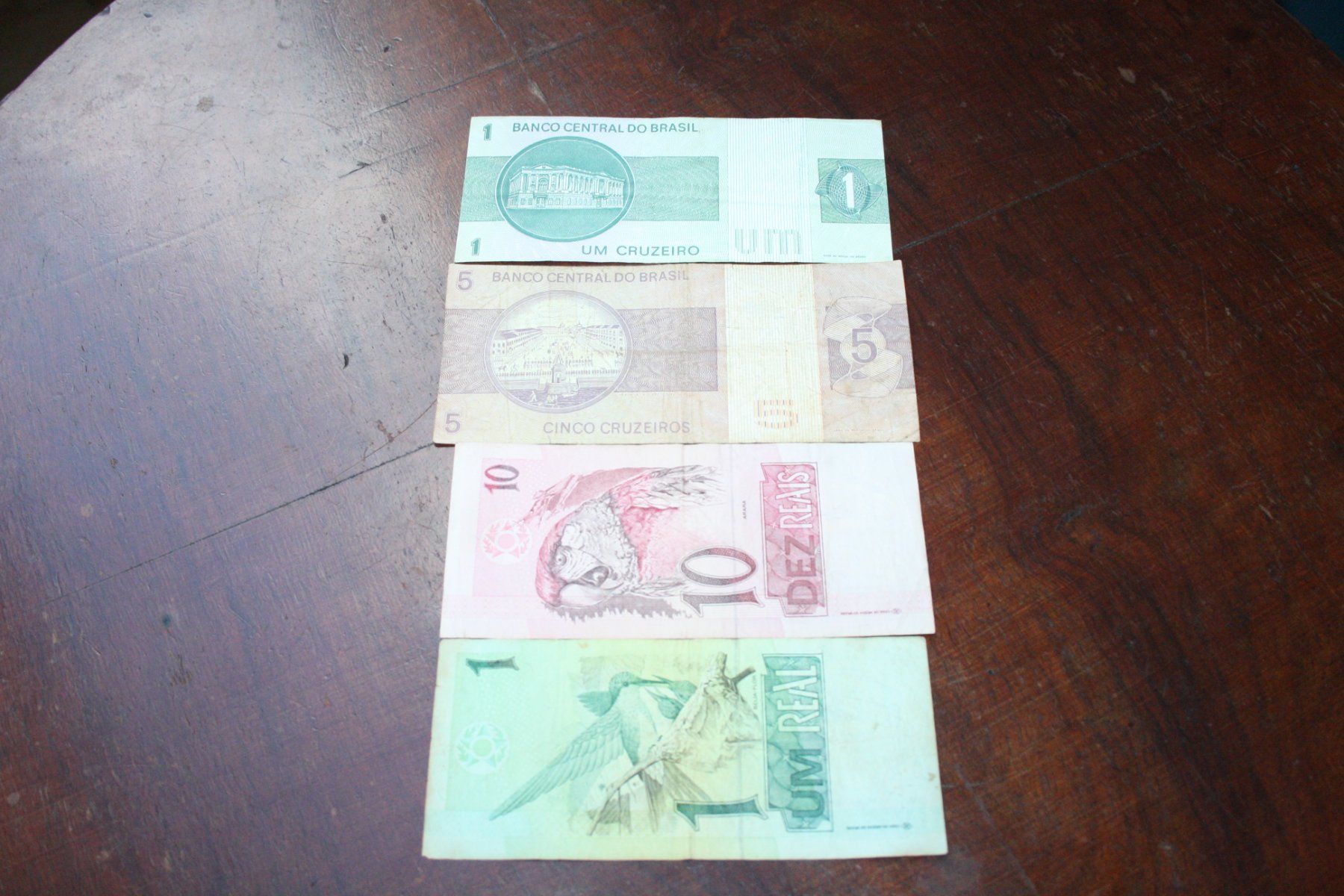 Banknoten: Brésil 4 billets différents – Gebraucht aus Cormondrèche von Hermes.monnaies 1