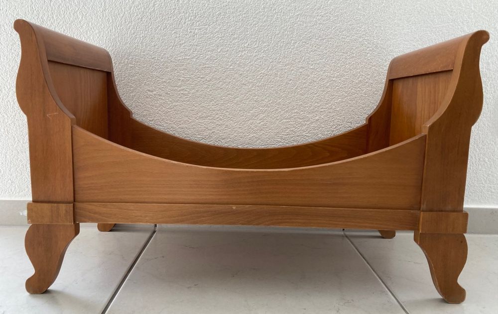 VERTBAUDET Puppenbett Aus Holz – Weiß/Natur Mit Bettwäsche, Für Kinder Ab 3 Jahren