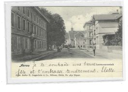 24.10.1901 AARAU Laurenzenvorstadt belebt/Atelier Guggenheim