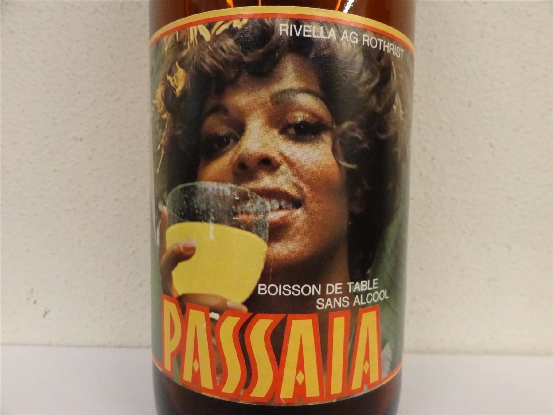 Gläser, Krüge & Flaschen: alte Flasche PASSAIA 1967 BÜLACH RIVELLA – Gebraucht aus Kerzers von Flaschenposten 1