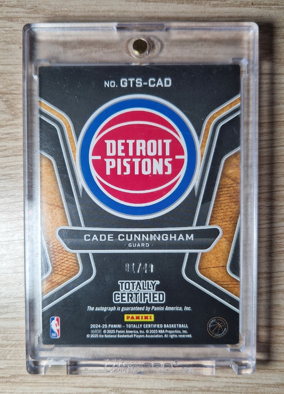 Nba Carte collezionabili: Cade Cunningham Totally Certified 24-25  01/49 – Nuovo (secondo la descrizione) da Le Brassus venduto da thegunners96 1