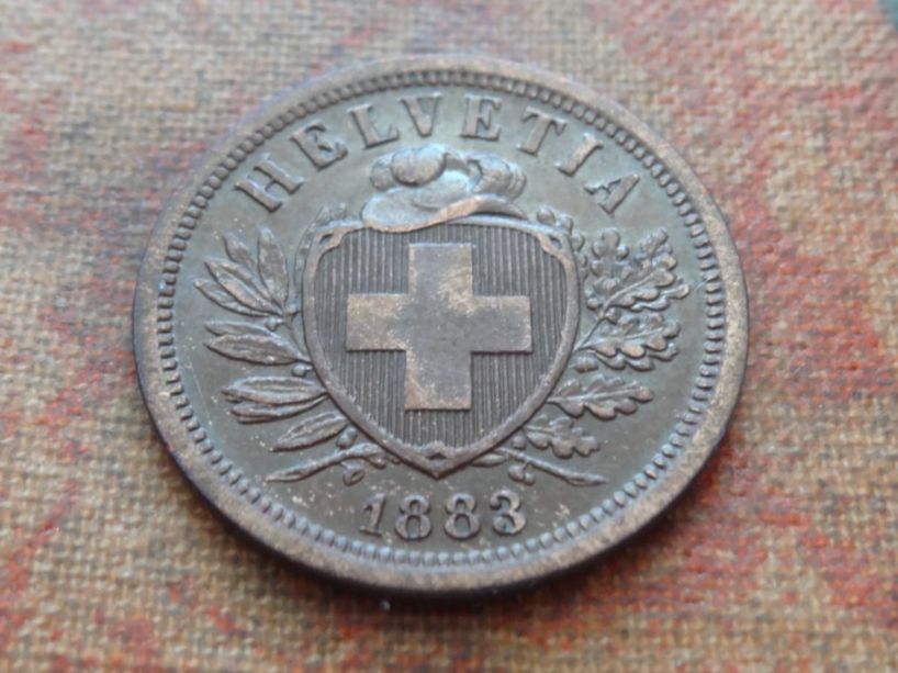 Toutes les monnaies: 2 Rp. 1883   (B) – D'occasion à Romanel-sur-Lausanne par Swift13