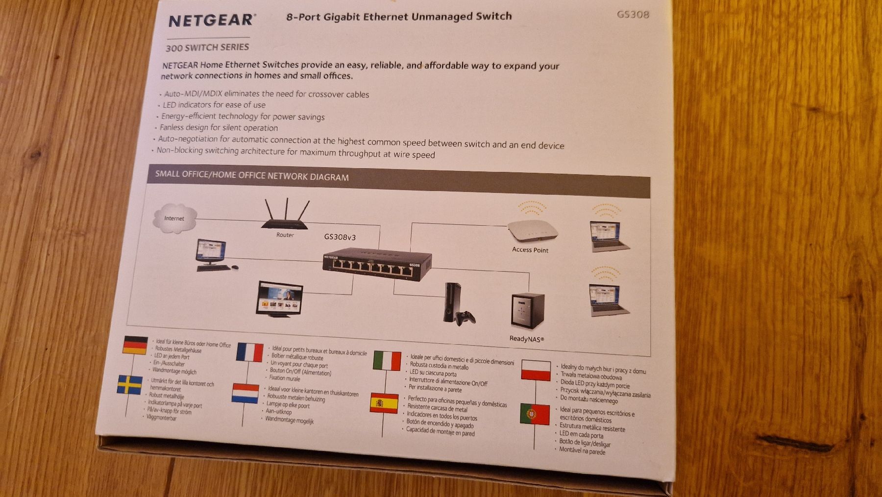 Netgear Hubs & Switches: Netgear GS308 Gigabit Switch - 8 Port Ethernet Switch – Gebraucht aus Neuenkirch von B.-S. 2